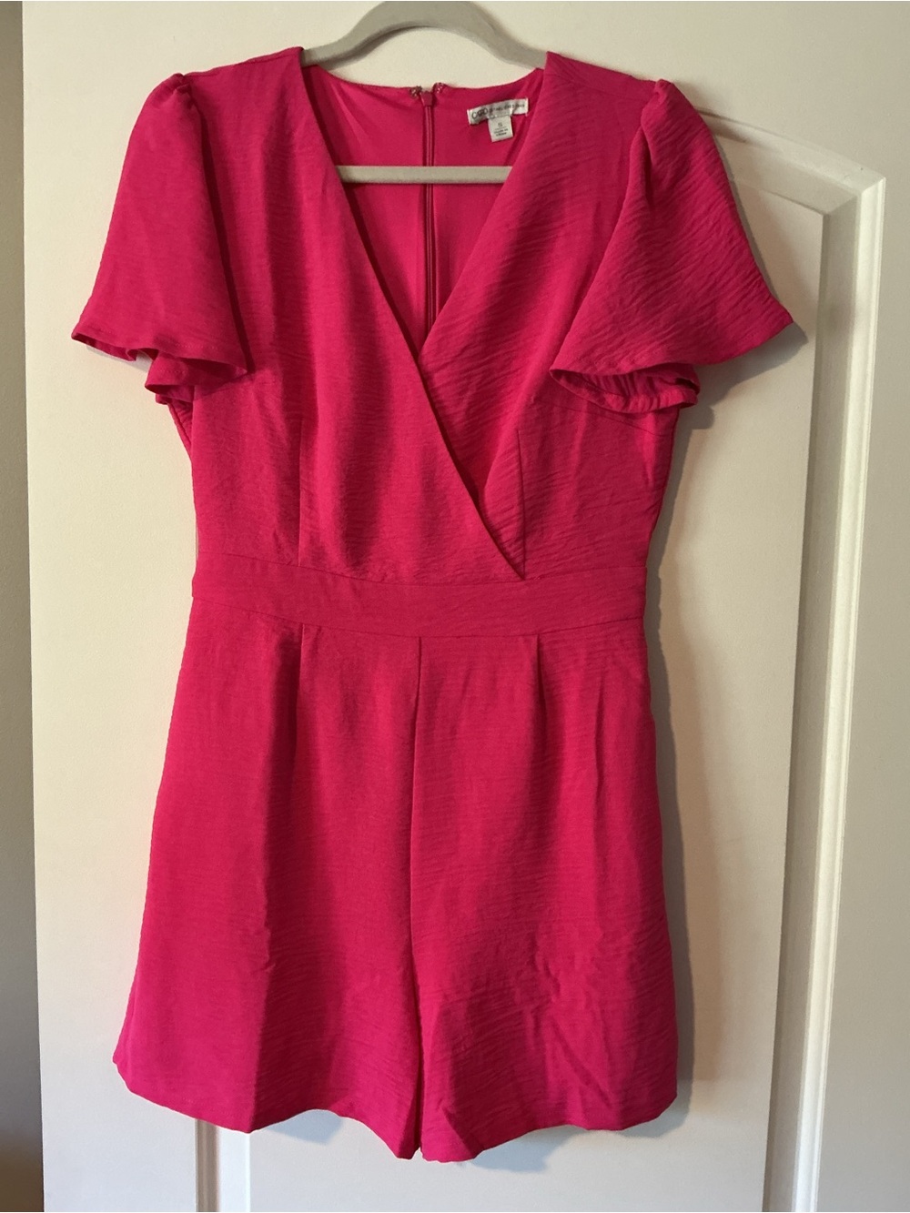 Bright Pink One-Piece Romper - Brand: Cato